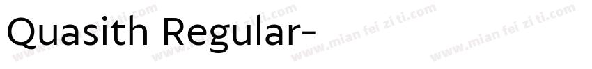 Quasith Regular字体转换